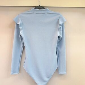 Long-sleeve body suit, S, Light Blue